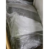 vidaXL Fauteuil echt leer grijs