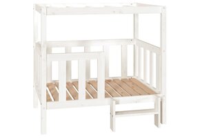 Hondenmand Massief Grenenhout Wit - 54% Korting!