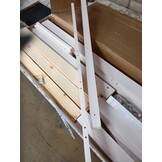 vidaXL Hondenmand 105,5x83,5x100 cm massief grenenhout wit