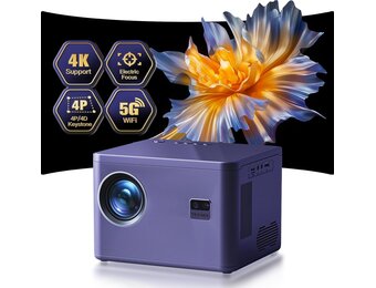 Projector 1080P Native 4K 20000L met Elektrische Focus & 5G WiFi - 29% Korting