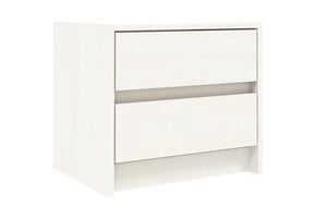 vidaXL Nachtkastje Grenenhout Wit, 40x31x35,5 cm - 34% Korting