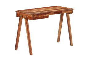 Massief Acaciahouten Bureau met Lade (110x50x77 cm) - 35% Korting