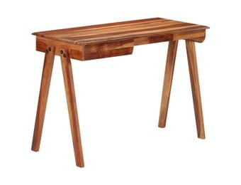 vidaXL Bureau met lade 110x50x77 cm massief acaciahout