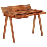 Massief Acaciahouten Bureau met Lade (110x50x77 cm) - 61% Korting!