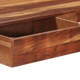 vidaXL Bureau met lade 110x50x77 cm massief acaciahout