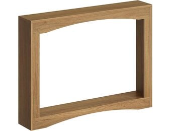 YATINEY 100 cm lange smalle veranda tafel, een paar achter de slanke bank, rustieke wind houten decoratieve tafel, lange vorm handtafel geschikt voor de woonkamer, hal, ingang, Licht Walnoot XCT19VV