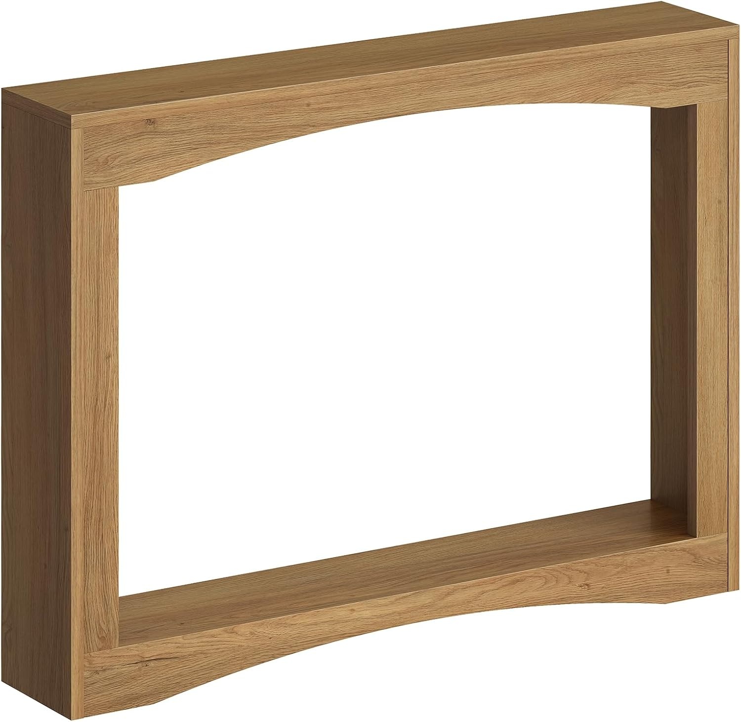 YATINEY 100 cm lange smalle veranda tafel, een paar achter de slanke bank, rustieke wind houten decoratieve tafel, lange vorm handtafel geschikt voor de woonkamer, hal, ingang, Licht Walnoot XCT19VV