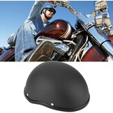 Retro Motorhelm Matt Zwart - Vrij Formaat Volwassenen (56-64cm)