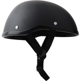 Retro Motorhelm Matt Zwart - Vrij Formaat Volwassenen (56-64cm)