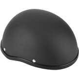 Retro Motorhelm Matt Zwart - Vrij Formaat Volwassenen (56-64cm)