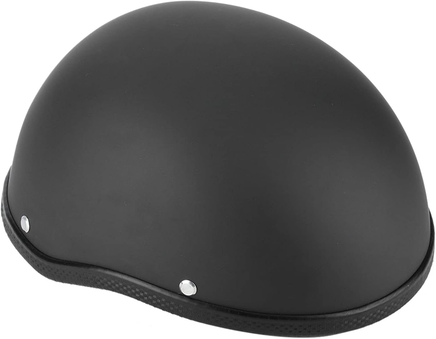Retro Motorhelm Matt Zwart - Vrij Formaat Volwassenen (56-64cm)