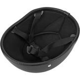 Retro Motorhelm Matt Zwart - Vrij Formaat Volwassenen (56-64cm)