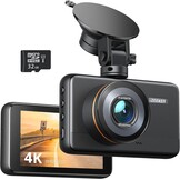 iZEEKER 4K Dashcam WiFi, 2160P frontcamera voor auto met 32G SD-kaart, WDR-nachtzicht, noodopname, loopopname, 24-uurs parkeermodus, G-sensor