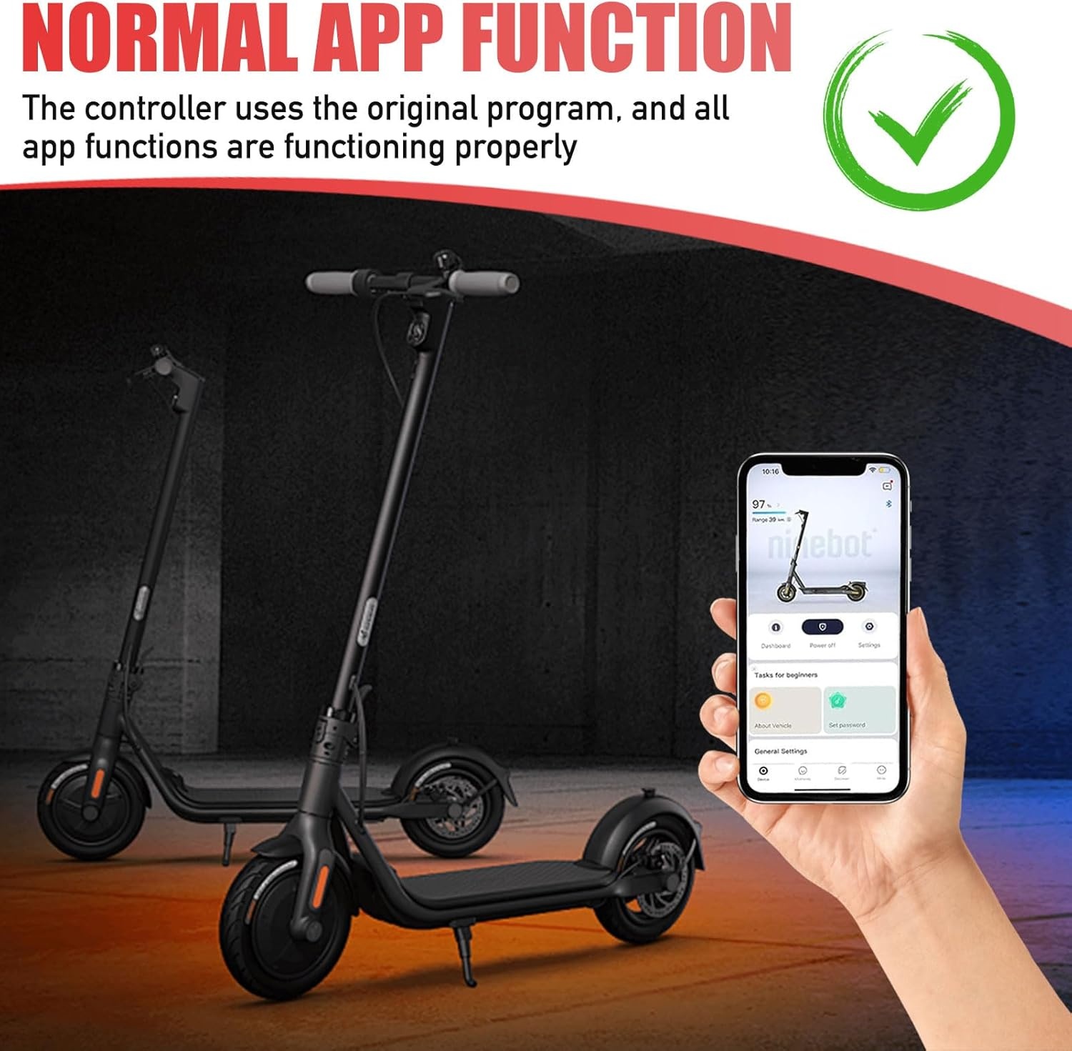 Controller voor elektrische scooter, compatibel met Segway Ninebot MAX G2 KickScooter, 35 km/u, snelle upgrade met metalen koeler, accessoire voor reparatie en tuning van e-scooter