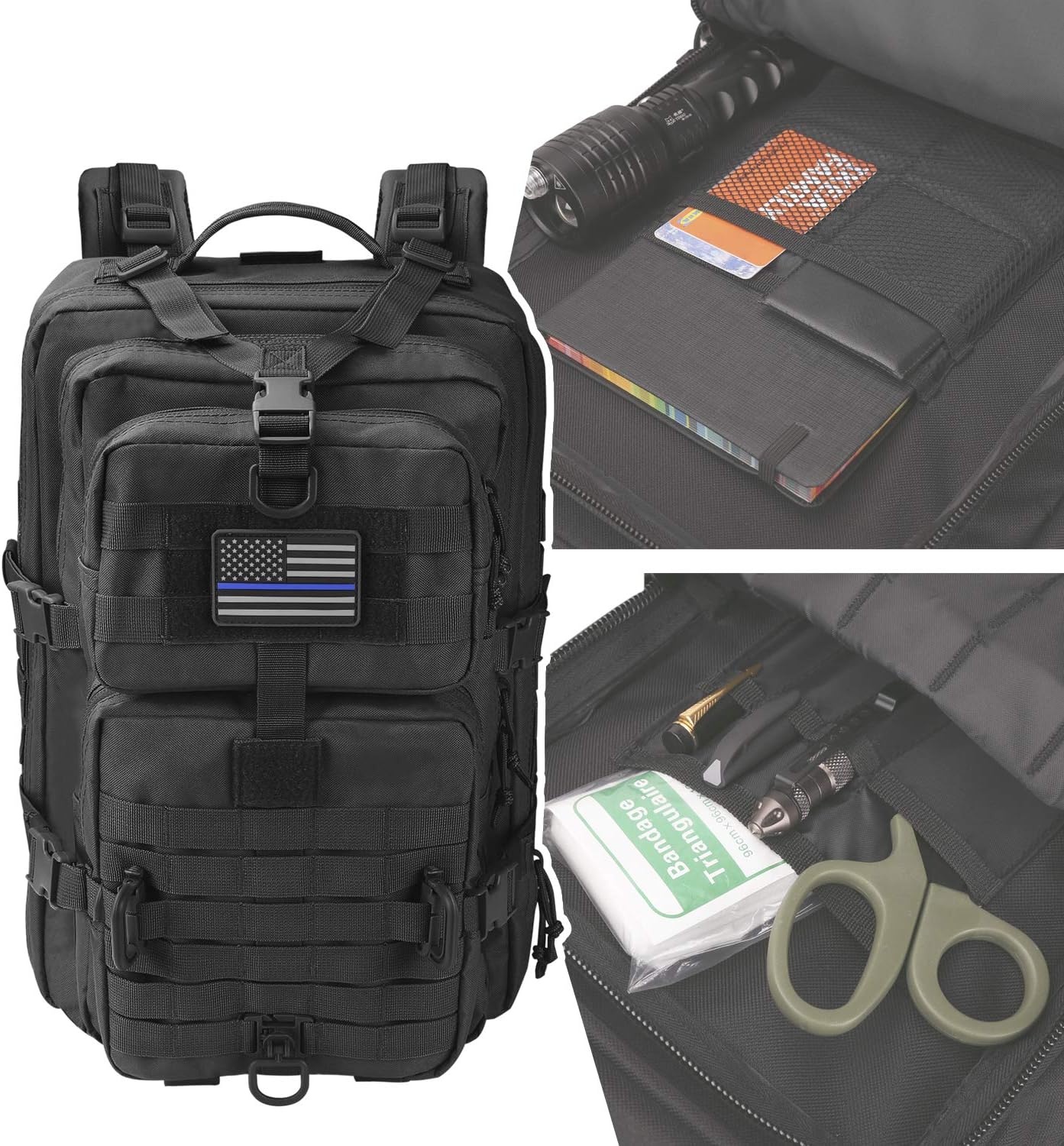 Hannibal Tactical 40L MOLLE Rugzak - Legergroen - 3-Dagen Pack