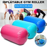 Air Roller Gymnastiek Vat Tumbling Mat Opblaasbaar 60/75/90 CM Air Spot Tumble Track Mat Backbend Trainer met Elektrische Luchtpomp voor Training/Yoga/Backflip/Thuisgebruik