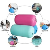 Air Roller Gymnastiek Vat Tumbling Mat Opblaasbaar 60/75/90 CM Air Spot Tumble Track Mat Backbend Trainer met Elektrische Luchtpomp voor Training/Yoga/Backflip/Thuisgebruik