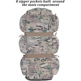 Grote Militaire Duffle Bag Camo 100L met Afneembare Rugzakbanden