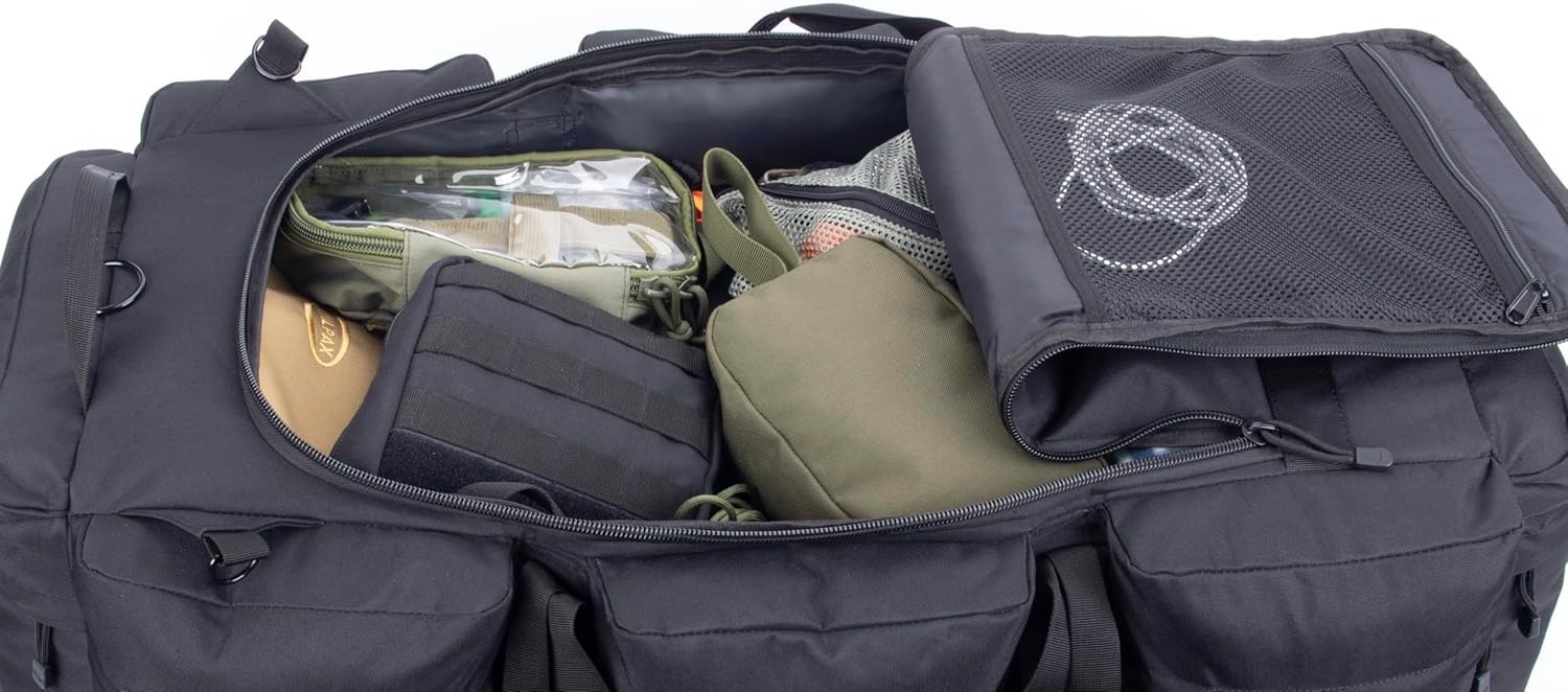 Grote Militaire Duffle Bag Camo 100L met Afneembare Rugzakbanden