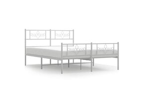 Wit Metaal Bedframe 140x200 cm met Korting