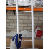 vidaXL Bedframe met hoofd- en voeteneinde metaal wit 140x200 cm
