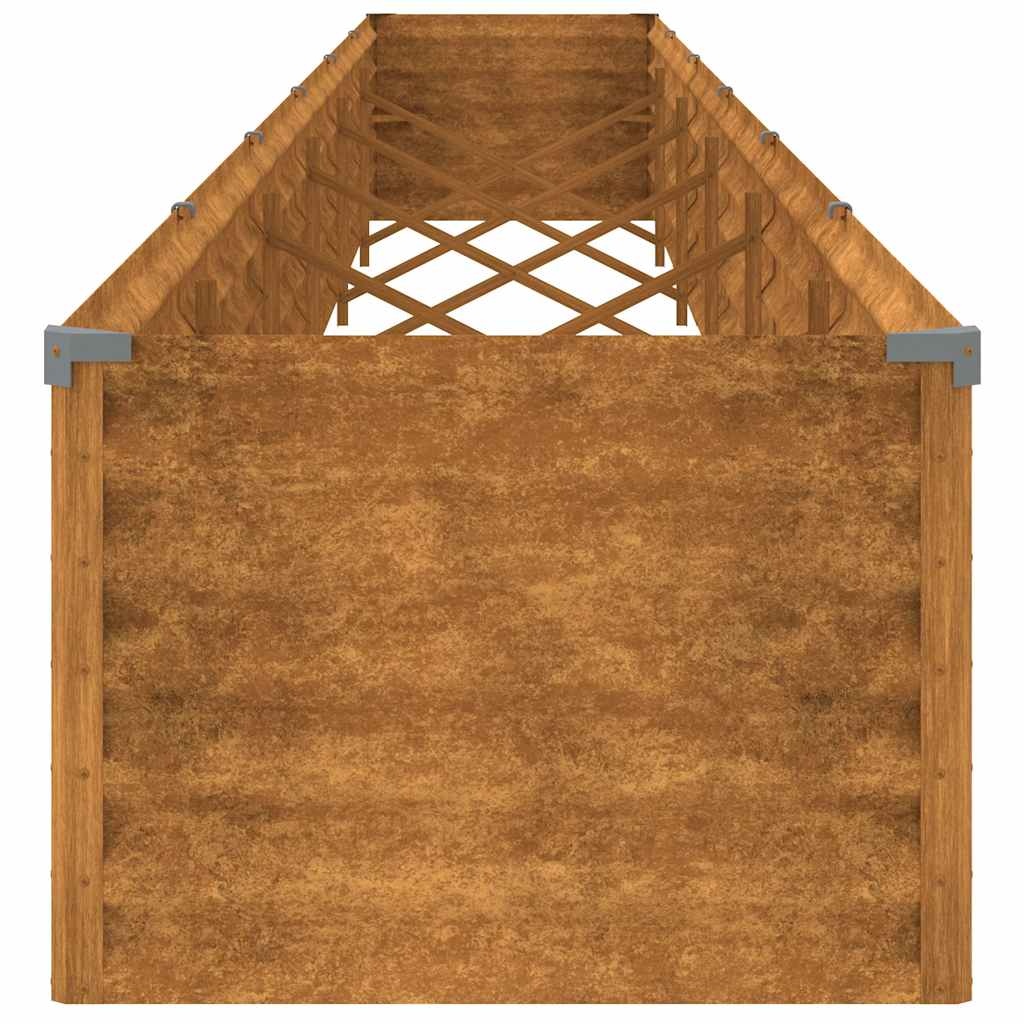 vidaXL Plantenbak verhoogd 580x50x36 cm cortenstaal
