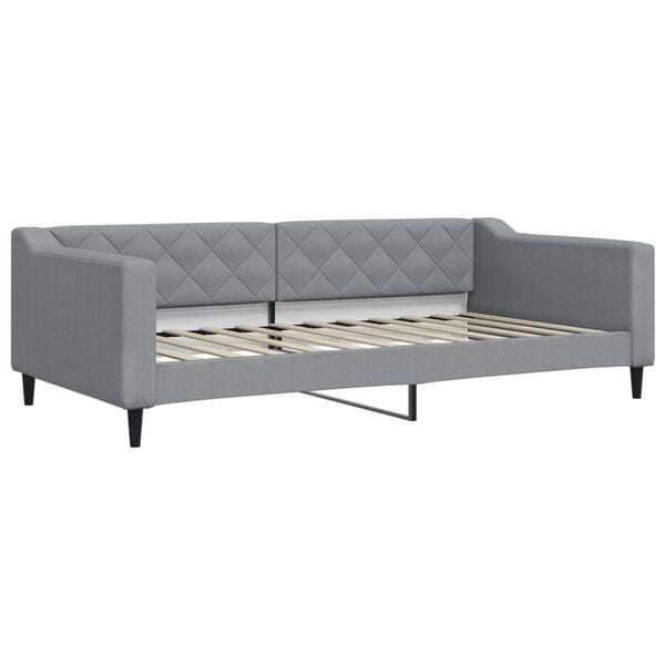 Slaapbank Stof Lichtgrijs 100x200 cm met 35% Korting