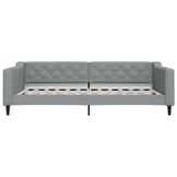 Slaapbank Stof Lichtgrijs 100x200 cm met 35% Korting