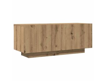 vidaXL Tv-meubel 100x35x40 cm bewerkt hout artisanaal eikenkleurig
