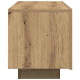 vidaXL Tv-meubel 100x35x40 cm bewerkt hout artisanaal eikenkleurig
