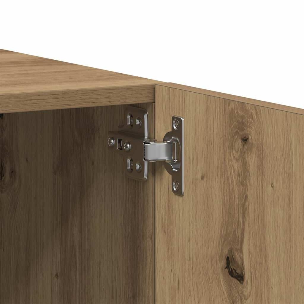 vidaXL Tv-meubel 100x35x40 cm bewerkt hout artisanaal eikenkleurig