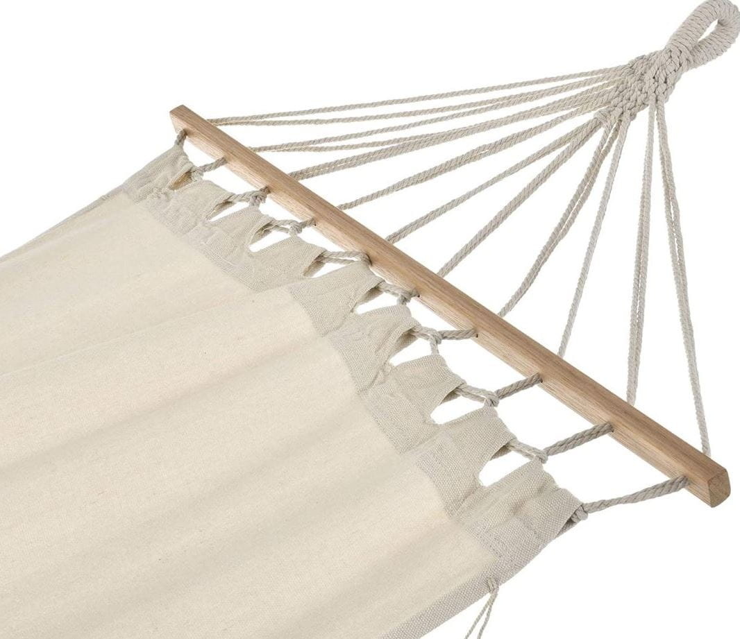 Hangmat - 2 persoons - 200x140cm - groot formaat - beige