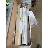 vidaXL Bedframe massief grenenhout wit 100x200 cm