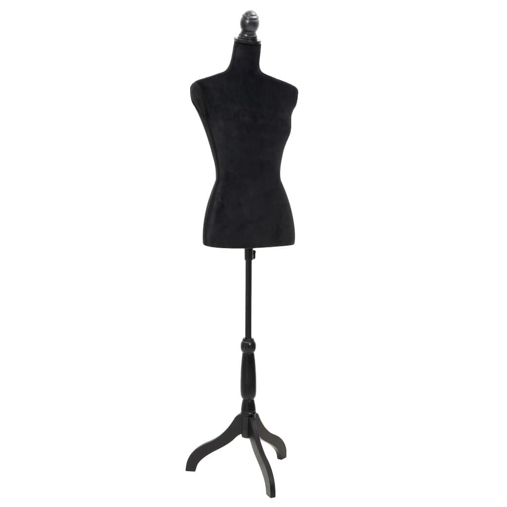 vidaXL Etalagepop torso vrouw zwart