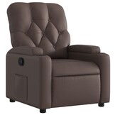 vidaXL Fauteuil verstelbaar kunstleer bruin