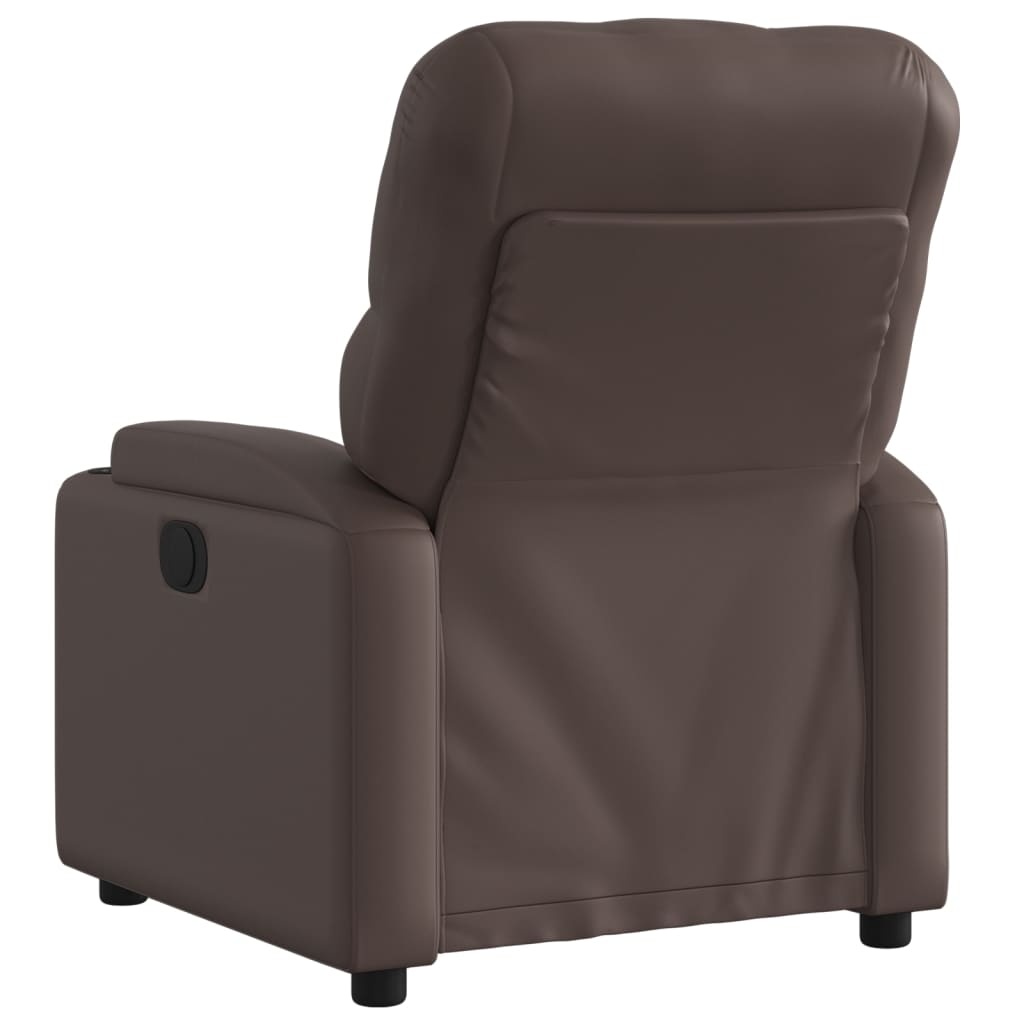 vidaXL Fauteuil verstelbaar kunstleer bruin