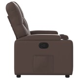vidaXL Fauteuil verstelbaar kunstleer bruin