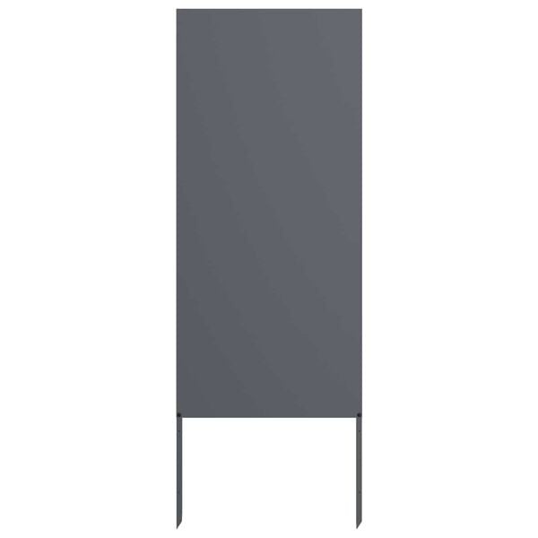 vidaXL Tuin decoratief paneel Antraciet 50 x 140 cm Koudgewalst staal