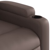 vidaXL Fauteuil verstelbaar kunstleer bruin