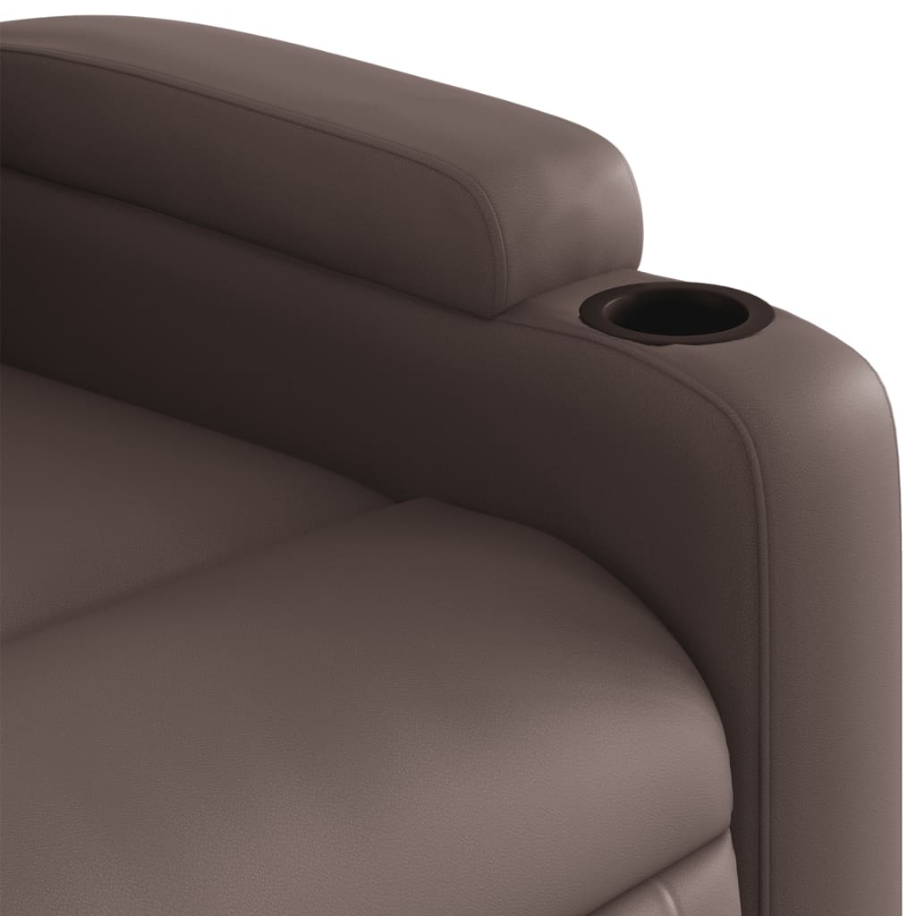 vidaXL Fauteuil verstelbaar kunstleer bruin