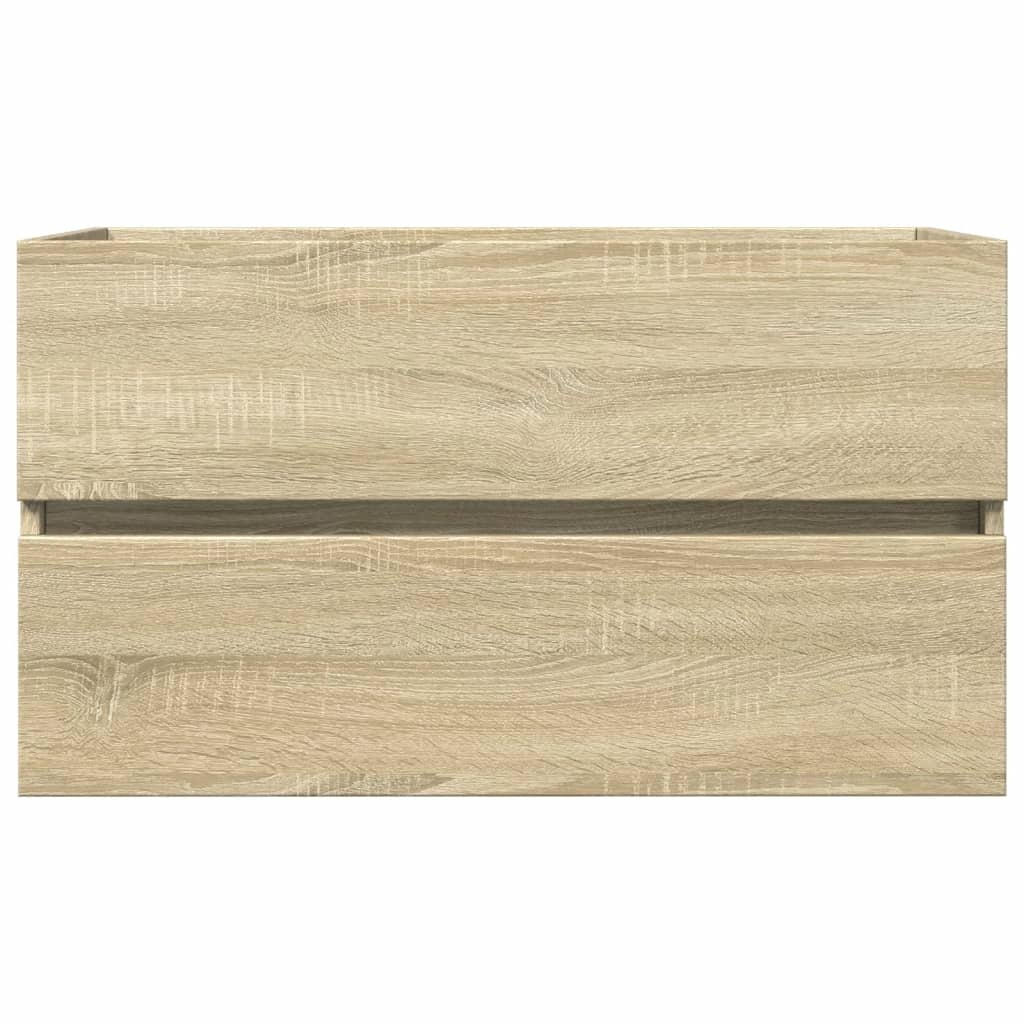 vidaXL Wastafelkast 80x38,5x45 cm spaanplaat sonoma eikenkleurig
