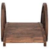 Houten Tuinbrug met Halve Wielen - 34% Korting