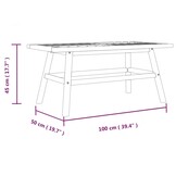 vidaXL Salontafel 100x50x45 cm massief acaciahout