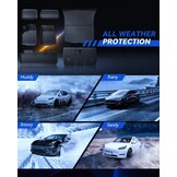 Vloermatten 9 stuks voor Tesla Model Y 2025-2026 Premium/Performance TPE all-weather 3D hoge rand antislip waterdichte kofferbakmat en tweede rij zitrij rughoes voor model Y Juniper accessoires