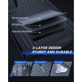 Vloermatten 9 stuks voor Tesla Model Y 2025-2026 Premium/Performance TPE all-weather 3D hoge rand antislip waterdichte kofferbakmat en tweede rij zitrij rughoes voor model Y Juniper accessoires