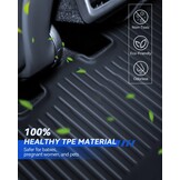 Vloermatten 9 stuks voor Tesla Model Y 2025-2026 Premium/Performance TPE all-weather 3D hoge rand antislip waterdichte kofferbakmat en tweede rij zitrij rughoes voor model Y Juniper accessoires