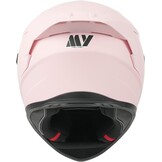 MY Integraalhelm Mopedhelm MY-936 Matt Roze met Zonnevizier, ECE 22.06 Goedgekeurd