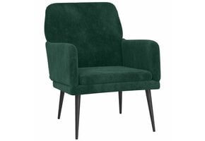 Donkergroene Fluwelen Fauteuil 62x79x79 cm - 34% Korting