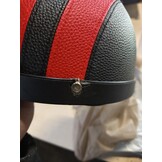 Estink Motorhelm Half Open met Veiligheidsbril, Scooterveiligheid, Rood, 54-60 cm