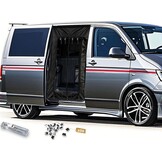 Vliegennet voor Camperbus Deuren - Zwart - VW T4/T5/T6 Insectenhor 163x158 cm